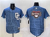 Men's Washington Nationals Team Big Logo Blue 2025 City Connect Limited Stitched Jersey,baseball caps,new era cap wholesale,wholesale hats